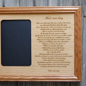 My Dog Memorial Picture Frame - 8x10 Frame Holds 5x7 Photo