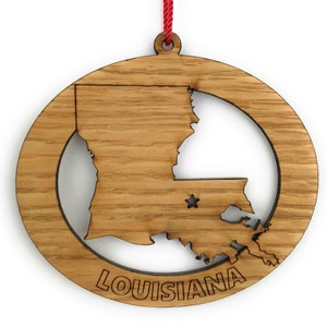 Louisiana Ornament Gift for Traveler, Louisiana State Ornament, Louisiana Decor, Louisiana Gift, Louisiana Art, State of Louisiana