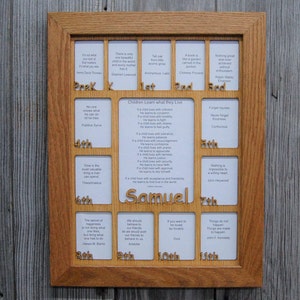 School Years Picture Frame PreK-12th Grade Personalized with Name - 2.5x3.5 Photos 5x7 Photo- Rectangle - 12x16 School Days Picture Frame