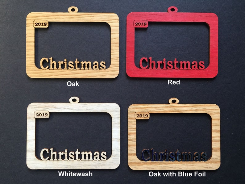 2022 Christmas Ornament Picture Frame Christmas Tree Frame Etsy