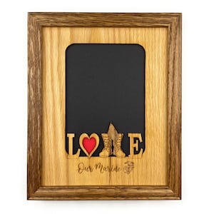 Love My Marine Picture Frame - 8x10 Frame Holds a 5x7 photo
