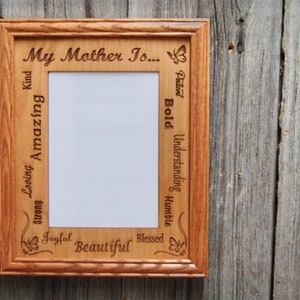 My Mother Is Picture Frame - 8x10 Frame Holds 5x7 Photo - Mother&#39;s Day Gift for Mom Picture Frame