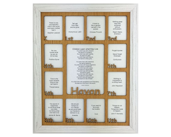 K 12 Grade School Years Picture Frame Holds 2 5x3 And 5x6 5 Etsy Canada K 12 Grade School Years Picture Frame Holds 2 5x3 And 5x6 5 Etsy Canada