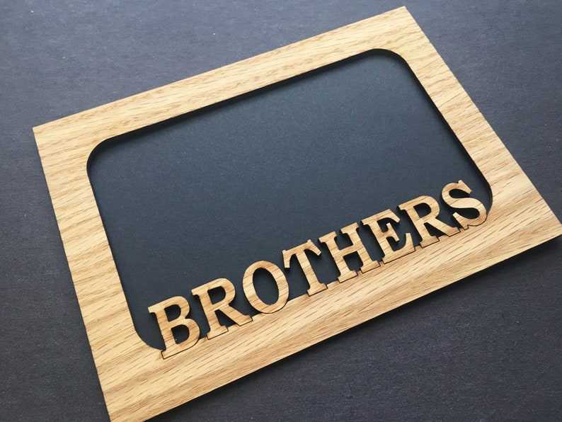 Brothers Picture Frame Holds 4x6 Photo Brother Gift Etsy