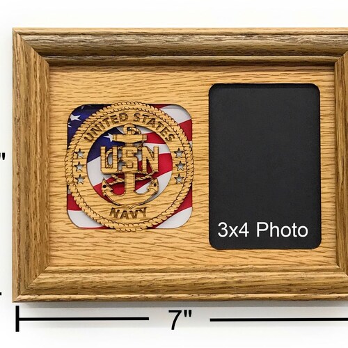 8x10 US Navy Picture Frame Holds 5x7 Photo United States Etsy