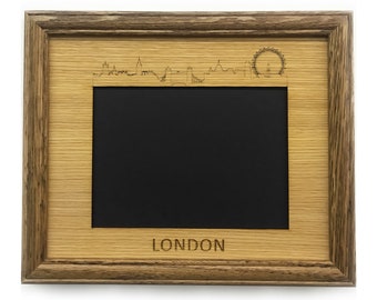 London Skyline Picture Frame - 8x10 Frame Holds 5x7 Photo