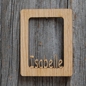 Custom Name Photo Holder for Fridge - Add a Personal Touch to Your Kitchen Decor - Holds 2x3 Photo - Back to School