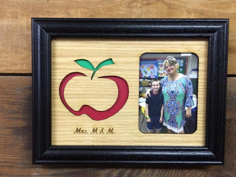 5x7 Personalized Teacher Picture Frame Back to School Teacher Etsy