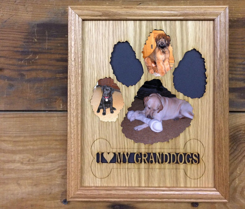 8x10 Dog Picture Frame Dog Memorial Bone & Paw Print - Etsy Canada