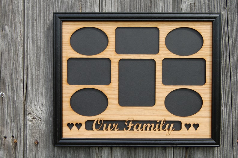 11x14 Our Family Picture Frame Holds 8 Photos Wedding Gift Etsy
