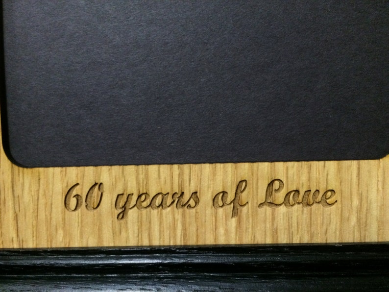 Years Of Love Picture Frame 8x10 Frame Holds 5x7 Photo Gift for Wife, Personalized Anniversary Photo Frame, Anniversary Gift for Couple image 3