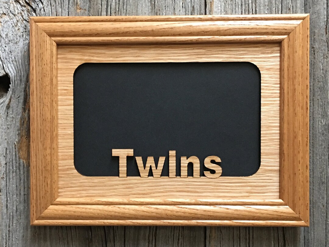 Twins Picture Frame 5x7 Frame Holds 4x6 Photo Gift for Siblings, Family