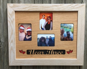 12x16 Personalized Wood Laser Engraved Picture Frame