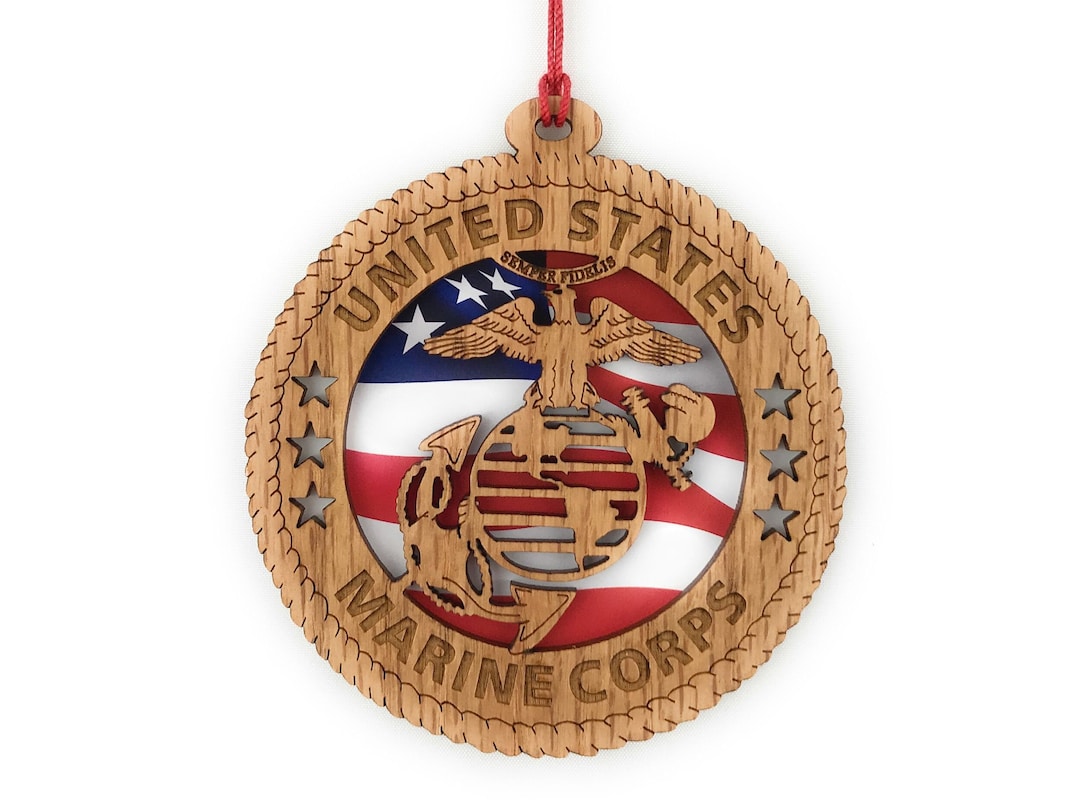 United States Marine Corps Ornament US Marines Christmas Etsy