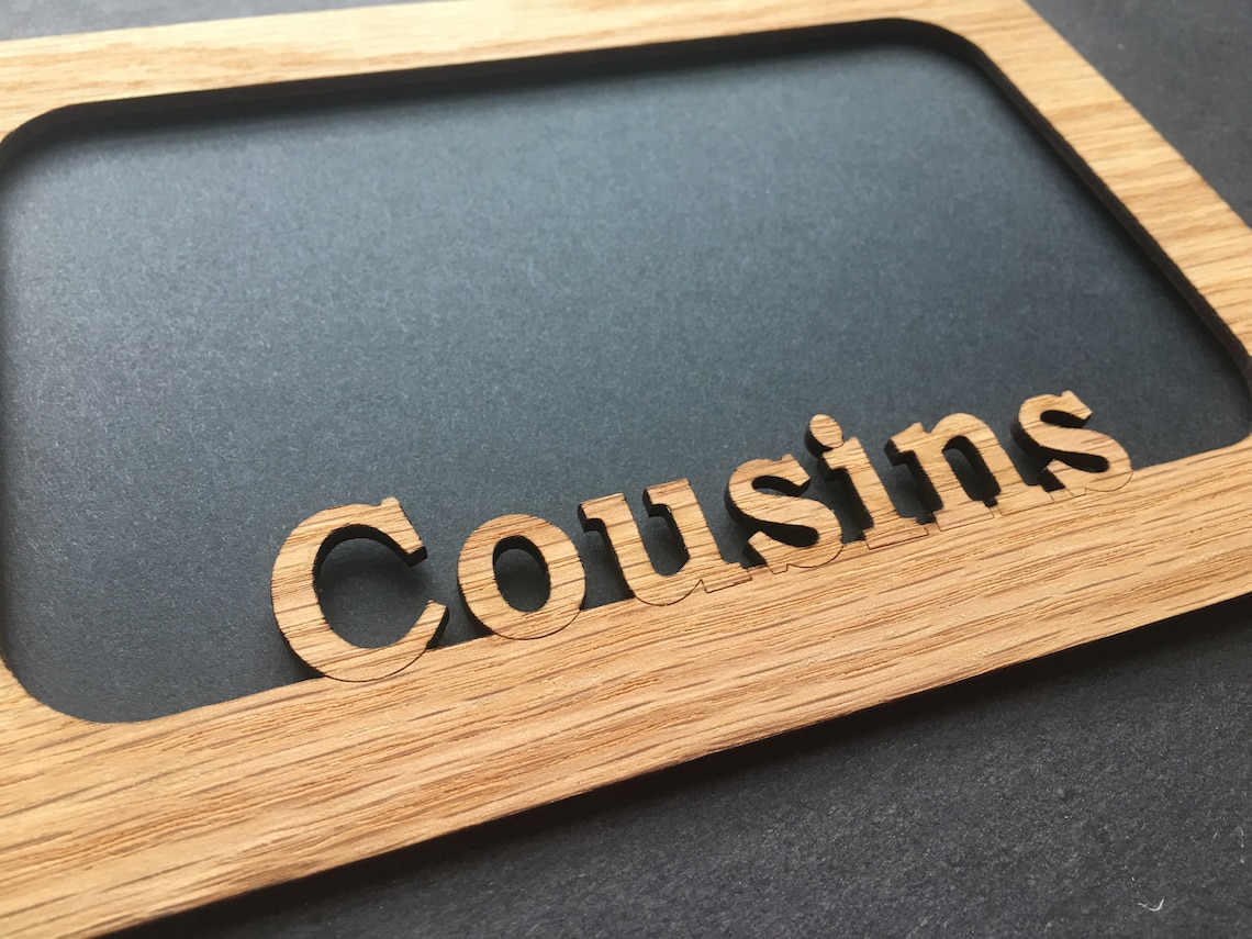 Cousins Picture Frame Holds 4x6 Photo Cousin Frame Group Etsy