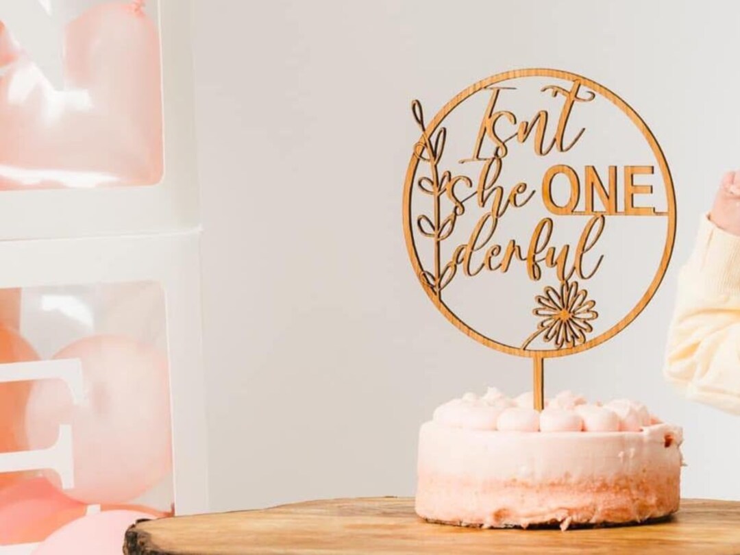 Isn't She One-derful Cake Topper for 1st Birthday - Etsy