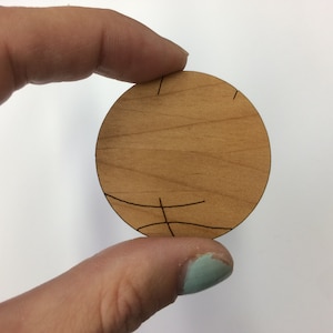 Palloni da basket in legno - Set da 10 - Forma di pallone da basket in legno, Decorazione da basket