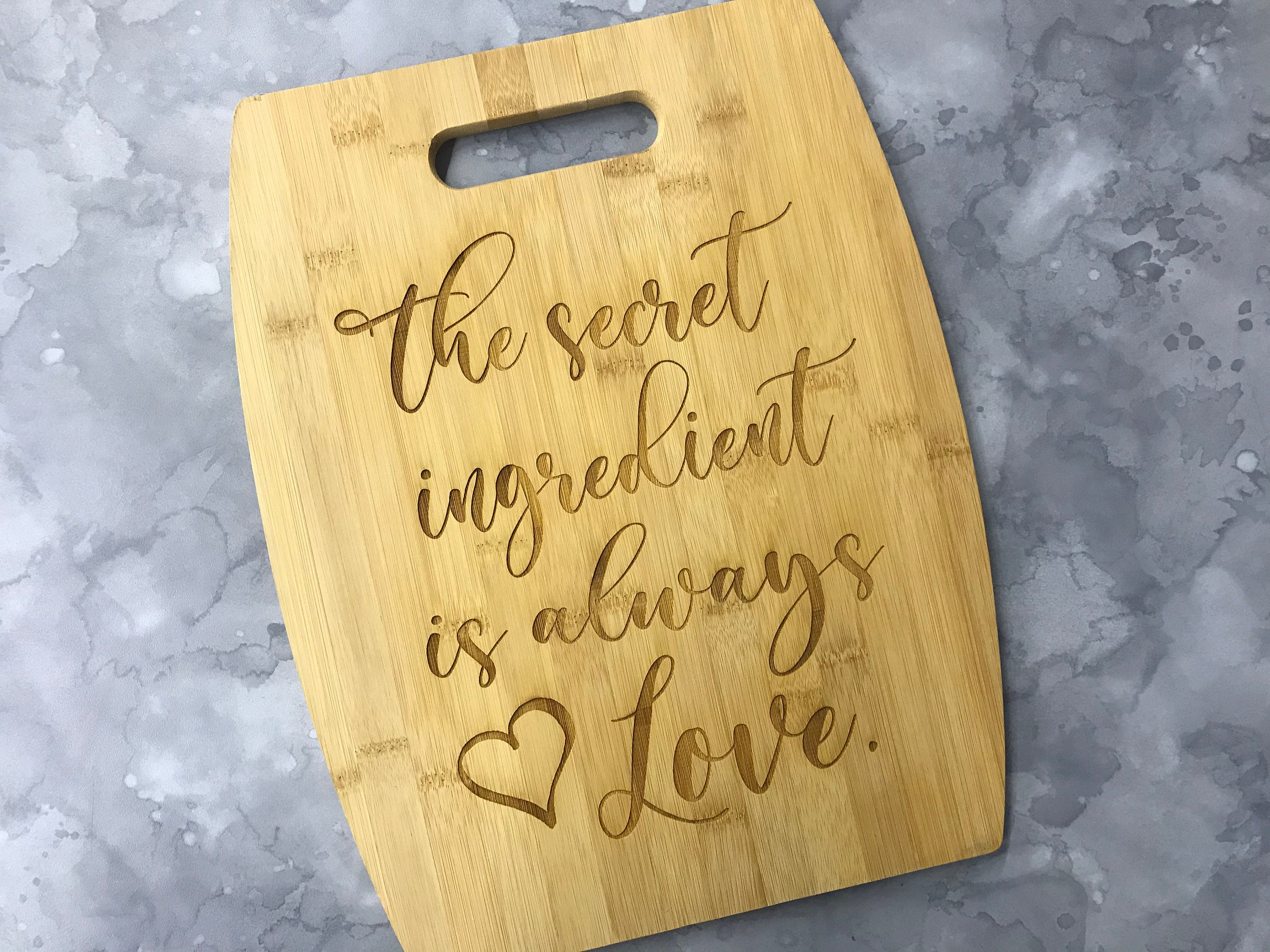 Bamboo Cutting Board Decor the Secret Ingredient is Always 