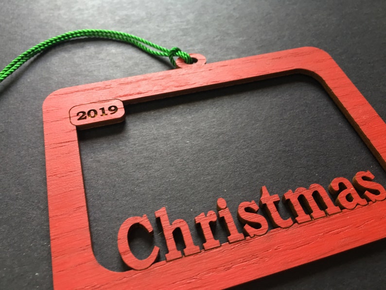 2024 Christmas Ornament Picture Frame, Christmas Tree Frame Ornament