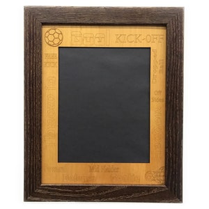 Voetbal fotolijst - lijst van 11 x 14 voor foto 8 x 10 - voetbalprijs voetbalcoach cadeau voetbal cadeau ouder voetbalspeler cadeau voor voetbalcoach