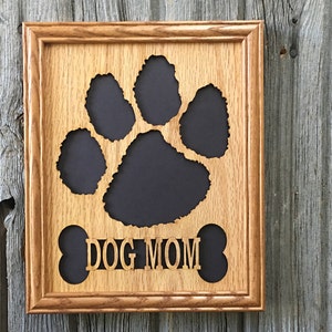 8x10 Dog Mom Picture Frame holds 5 Photos