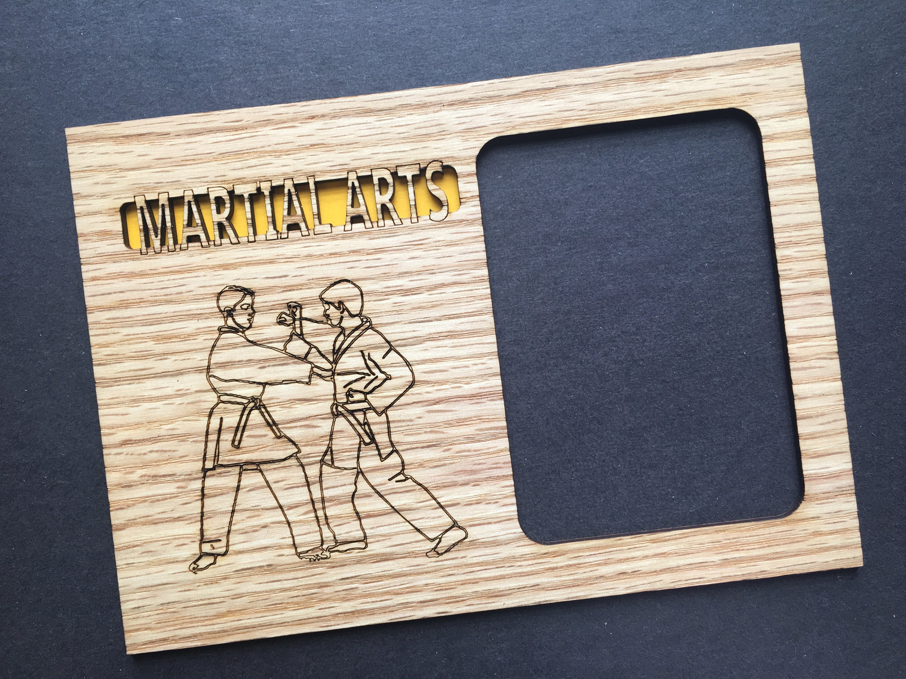 Martial Arts Photo Frame Holds 3x4 Photo Etsy