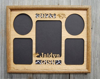 11x14 Bilderrahmen 2026 Graduierung mit Name & Schule personalisiert - Geschenk zum Abschluss, Schulabschluss, Schulbilderrahmen, 2026