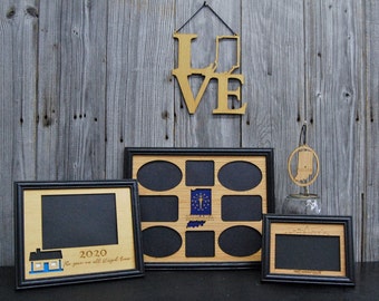 State Gift Set - State Picture Frame, State Sign, State Ornament, Skyline Picture Frame - Traveler Gift Set