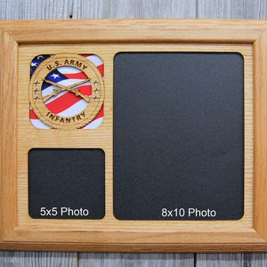 11x14 US Army Picture Frame Decor - United States Army Gifts, Army Memorabilia, Laser Engraved Picture Frame
