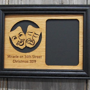 Theater Picture Frame - 5x7 Frame Holds 3x4 Photo - Thespian Gift, Theatre Frame, Thespian Frame, Actor Gift, Actress Gift, Director Gift
