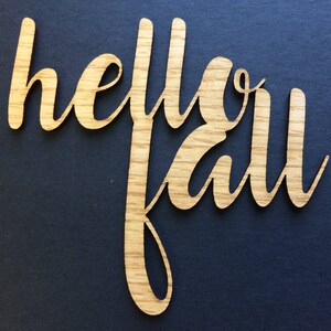 Hello Fall Sign - Etsy