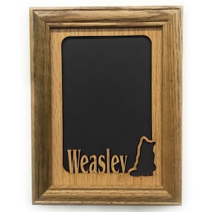 Personalized Cat Picture Frame - 5x7 Frame Holds 4x6 Photo - Cat Lover Gift Ideas for Crazy Cat Lady, Kitten Gift, Cat Memorial, Cat Decor