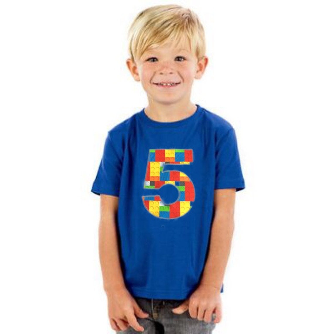 4 Birthday Shirt Construction Blocks Outfit 4th Building | Etsy