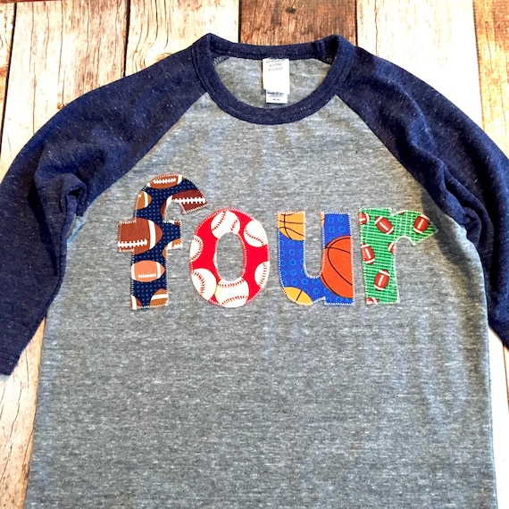Gift for 6 Year Old 6th Birthday Football Youth Raglan 3//4 Sleeve Baseball Tee