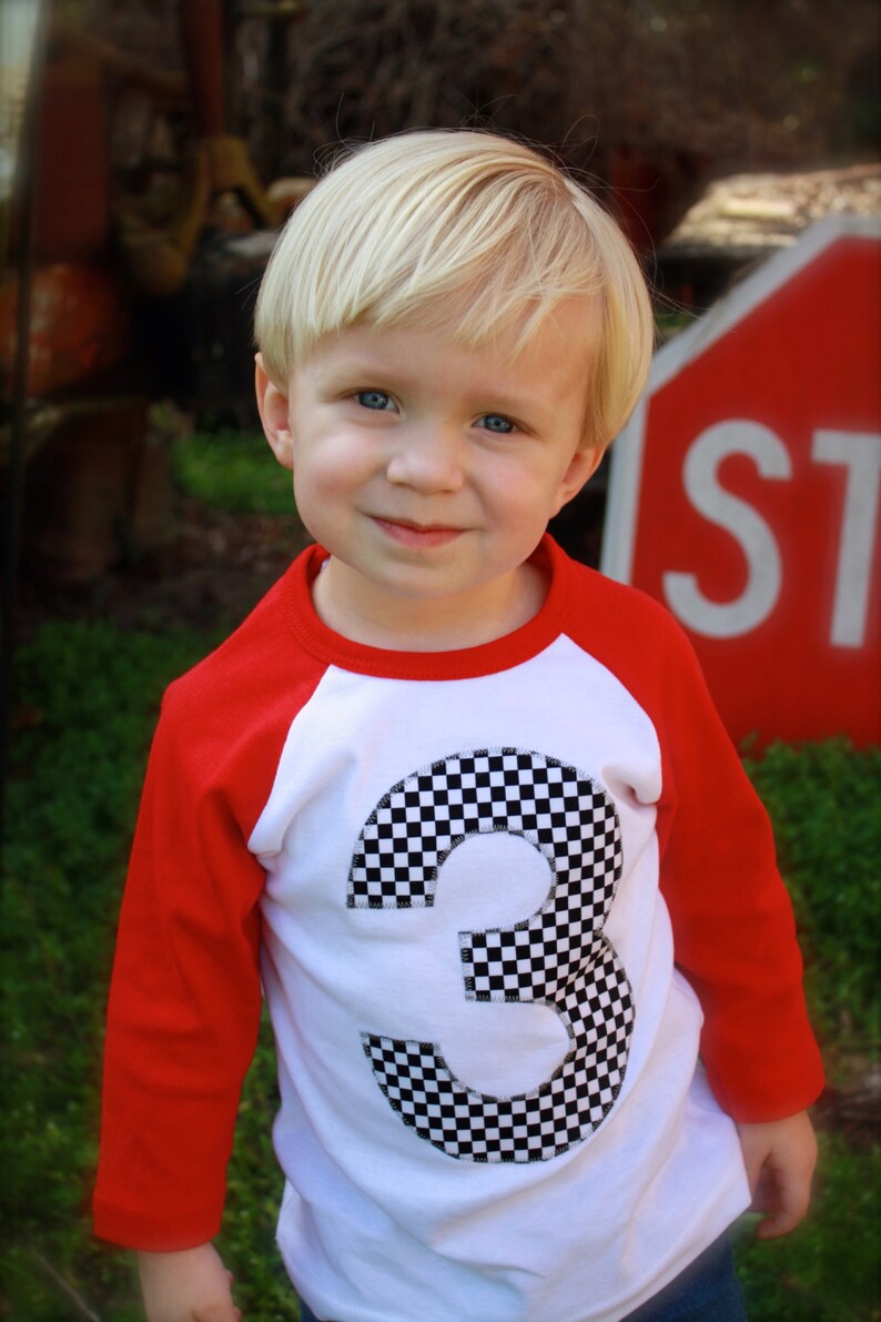 Car Birthday Shirt Checker Flag Cake Racecar Birthday Party Etsy