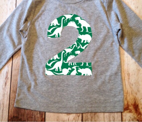 2 Dinosaur Birthday Shirt Boy Birthday 