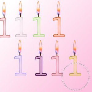 Digital cristal cumpleaños primer cumpleaños velas, vidrio cumpleaños, primer cumpleaños Clip Art, velas Clip Art, velas digitales