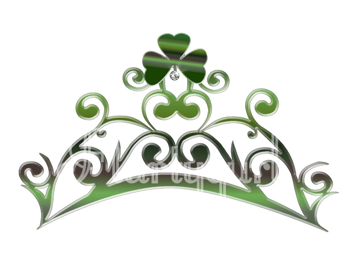 Irish Princess Clip Art / St. Patricks Day / Digital Clip Art / Tiaras ...