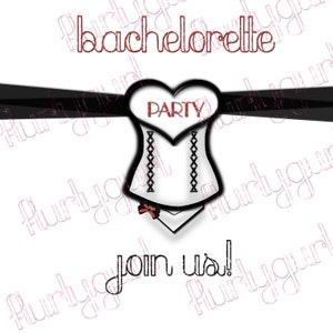 Bachelorette Printable Party Invitation