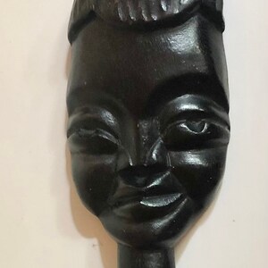 Vintage Carved Wooden African Mask Wall Hanging Tribal Wall Art Sculpture Africa Folk Art Statue