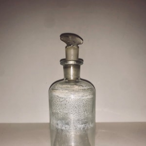 Vintage apothekersfles met sluiting Medische wetenschapsbenodigdheden General Store Mdse T.C.W. en C.O. VS
