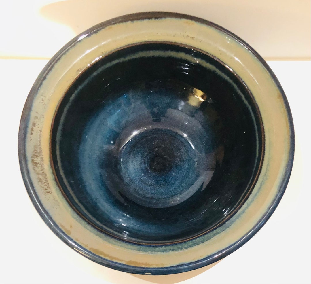 Vintage Hand Thrown Studio Art Pottery Ceramic Bowl Center Piece Artist ...