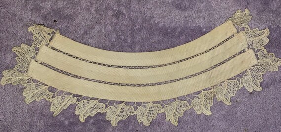 RARE Antique Lace & Silk Collar Collection Victor… - image 4