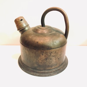Vtg Old Dutch International Portuguese Copper Kettle Teapot Rustic Pot Primitive Kitchen European Gourmet Chef Country Home Made in Portugal