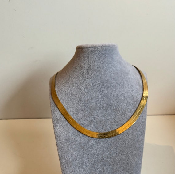 Vintage Italian Silver Vermeill Gold Necklace Ret… - image 3