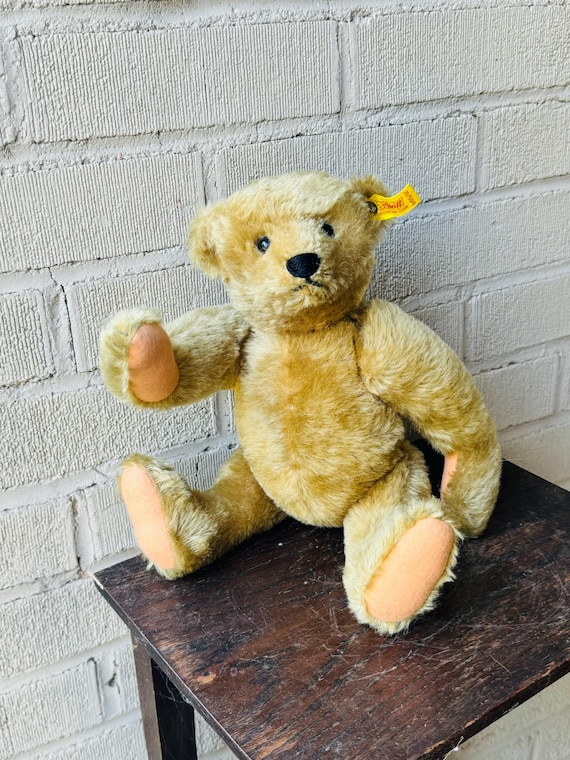 Vintage Steiff Teddy Bear Jointed Poseable Stuffed Animal 0155/32