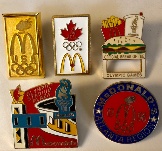 1996 Atlanta Olympics Mcdonald's Pins Collection of Mcdonald's