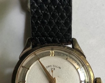 Vintage Lord Elgin Wristwatch Lord Elgin Self Winding Watch Unisex 23J Wristwatch