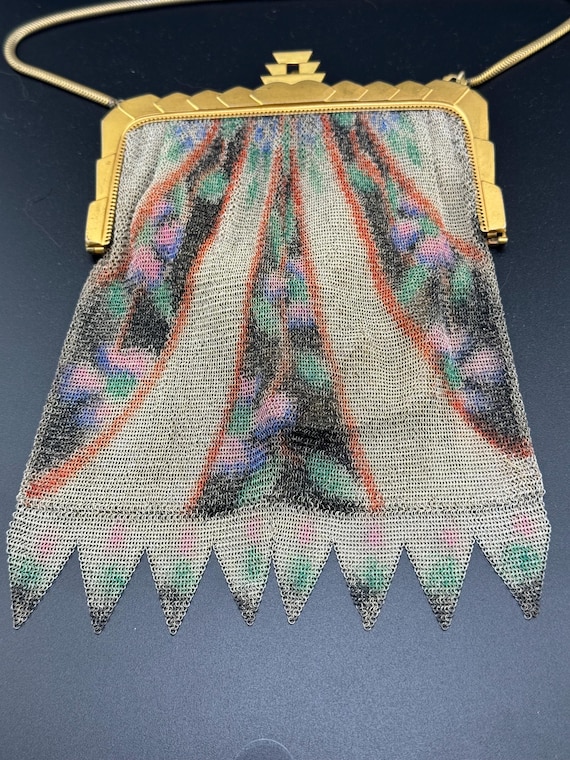 Antique Art Deco Mesh Bag Whiting & Davis Purse A… - image 3