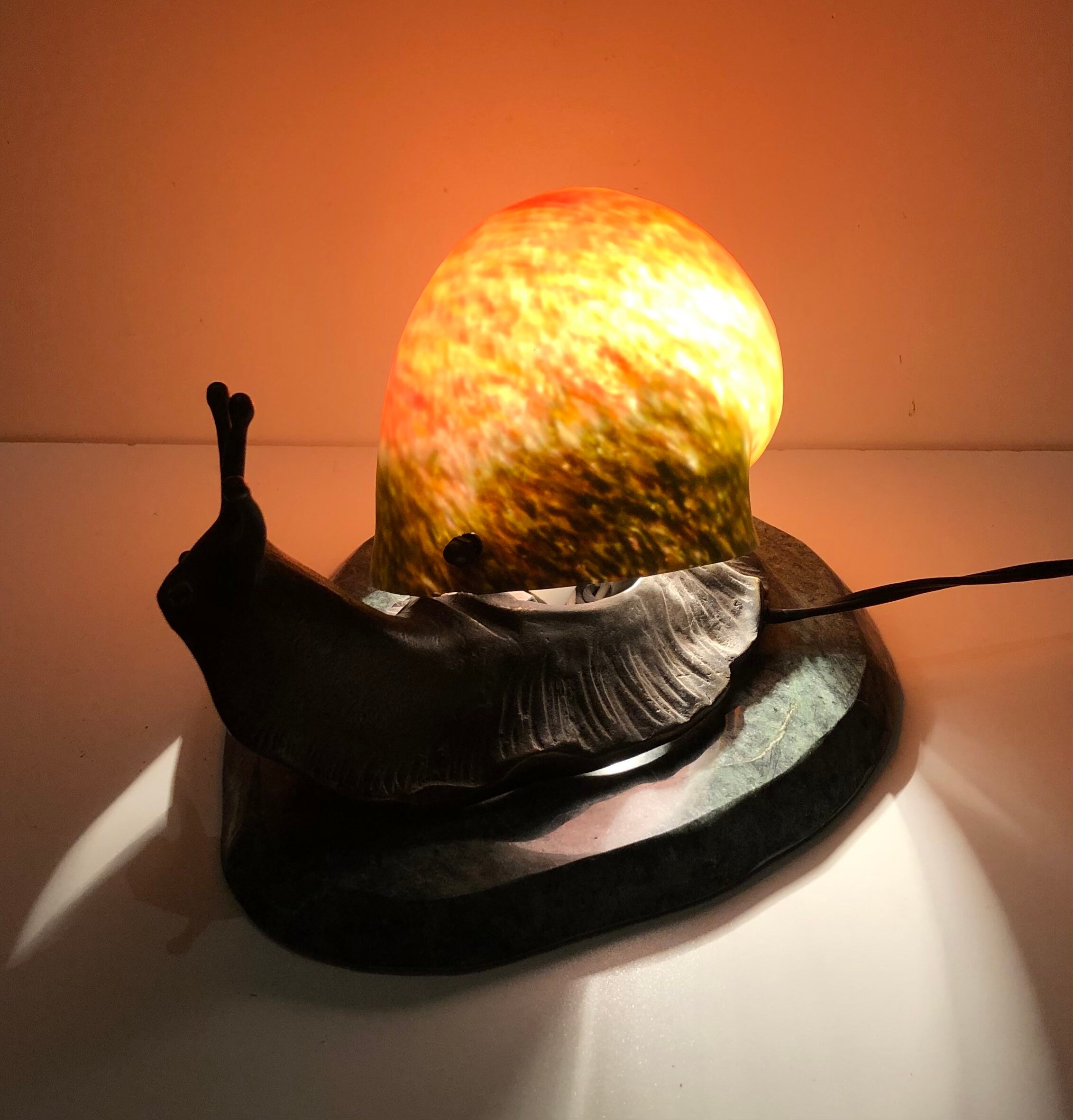 Vintage snail lamp deals